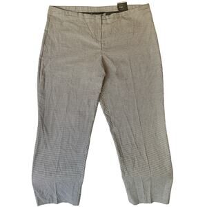 Lane Bryant Women Pants size 22 Regular US Black & White Straight Leg Mid Rise